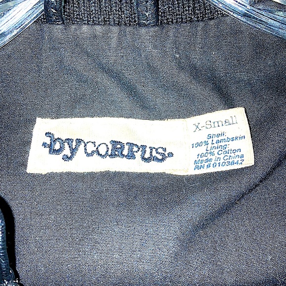 byCORPUS Genuine Lambskin Leather Jacket / Leather Bomber Jacket - Picture 7 of 14